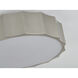 Canada 3 Light 16 inch Shiny Nickel Flush Mount Ceiling Light